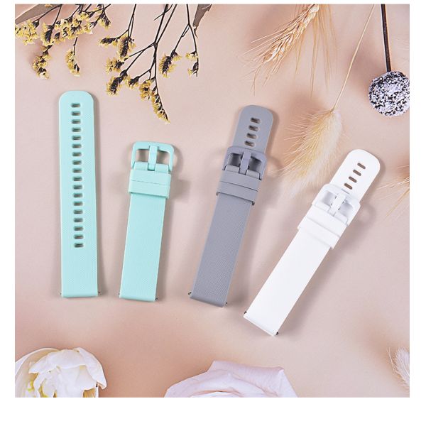 Silicone Watch Bands For Smartwatches · Stainless Steel Buckle - Customizable Colors | Made In China By SHX