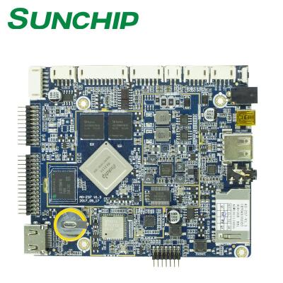 Mini cartão-matriz duplo do desenvolvimento do jogador da propaganda de Android da placa dos ethernet RK3288