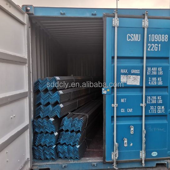 Ángulo de metal ASTM Ángulo de hierro Ángulo de barras de acero Ángulos de acero Q235B