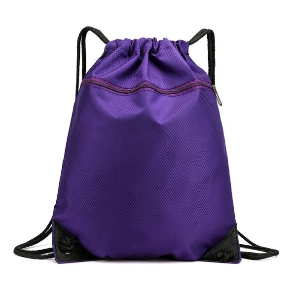 Large Capacity Waterproof Drawstring Backpack with External Frame and Durable Material