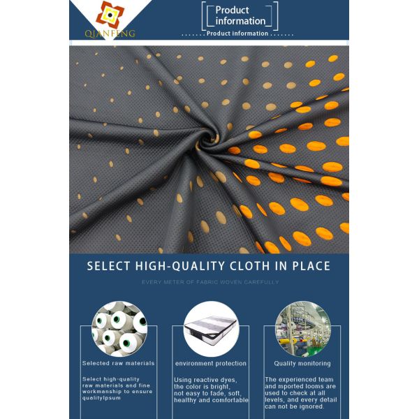 Vortex spinning technology home textile fabric yarn dyed jacquard knitted mattress fabric