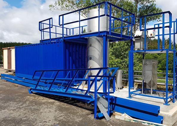 ISO9001 MBBR Sewage Treatment Plant , 150m3/H Temporary Wastewater Treatment Plant