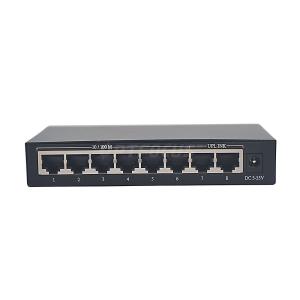 8 interruptor portuário da rede Ethernet do porto RJ45 8 do interruptor 10/100M