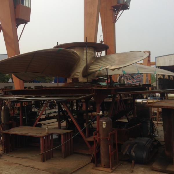 Copper Alloy Marine Propeller 4 Blades for Boat, Diameters 400-45000mm, Up to 10 Tons