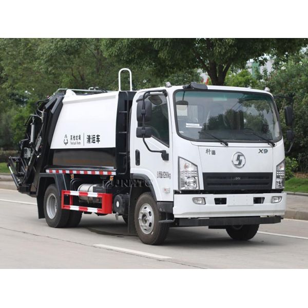 Shacman X9 мусорокомпрессорный грузовик 4X2 160hp 12CBM мусоровоз для продажи