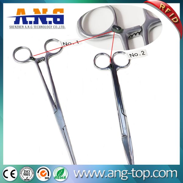 Ceramic Tiny RFID UHF Anti Metal Tag For Medical Tools Tracking