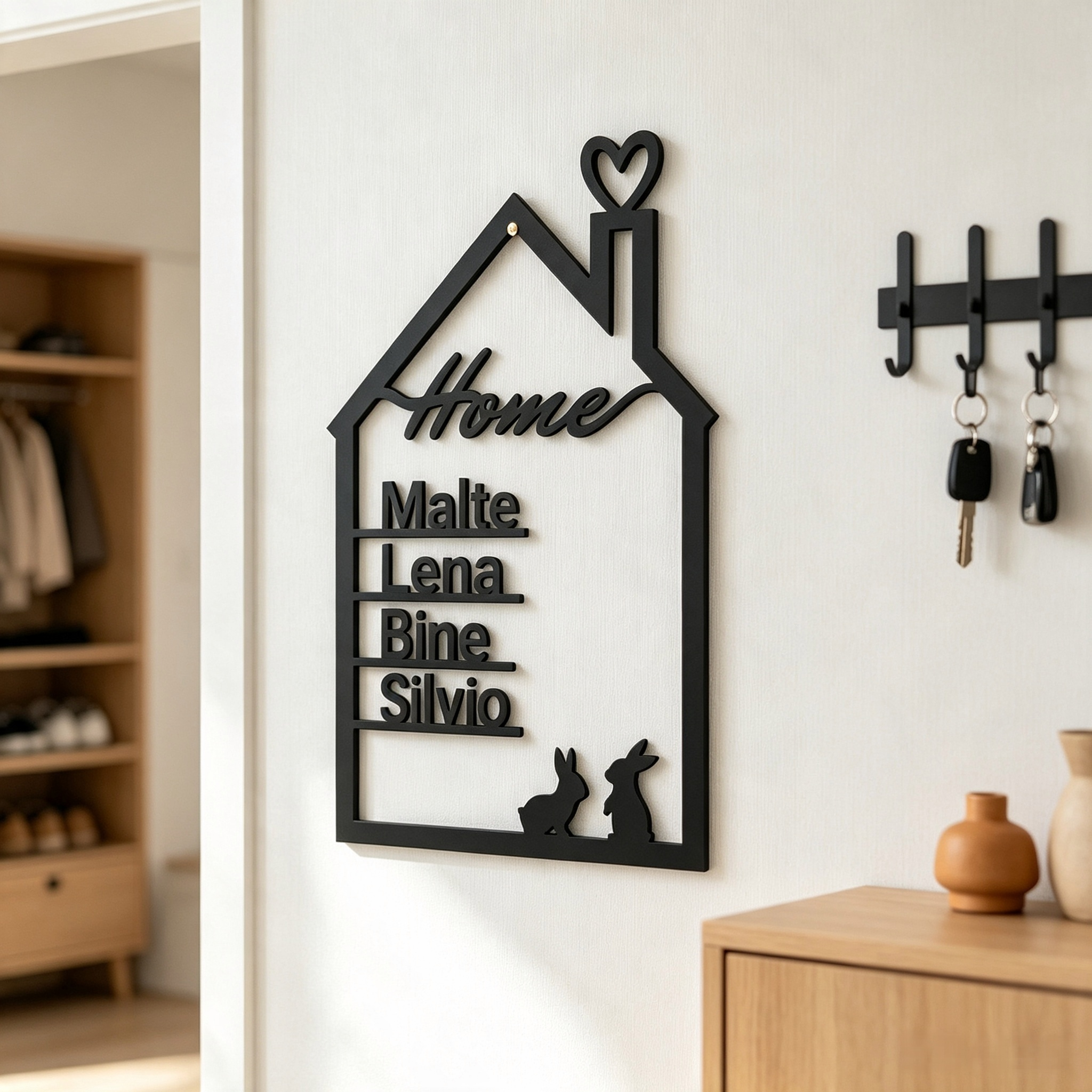 2kg Order Custom 3d Printed Items House Family Name Wall Sign