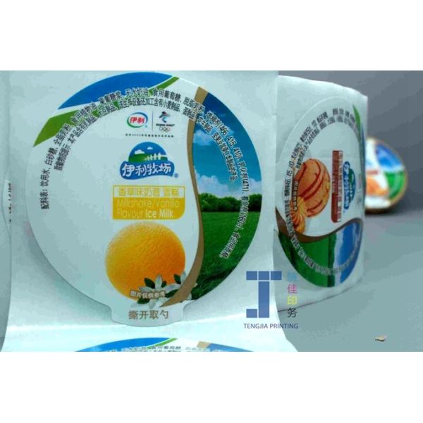 Non Adhesive Self Adhesive Ice Cream Pint Labels Easy To Tear