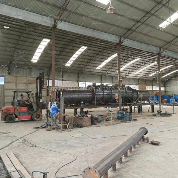 Forno de carbonização de arroz de casca de trabalho contínuo com 6-8 horas de tempo de carbonização