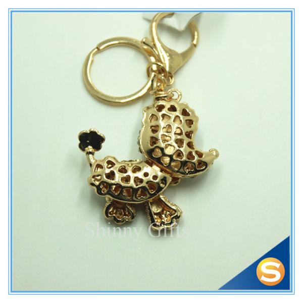 Rhinestone Mouse Shape Metal Key chain Metal Crystal Lovely Key Chain