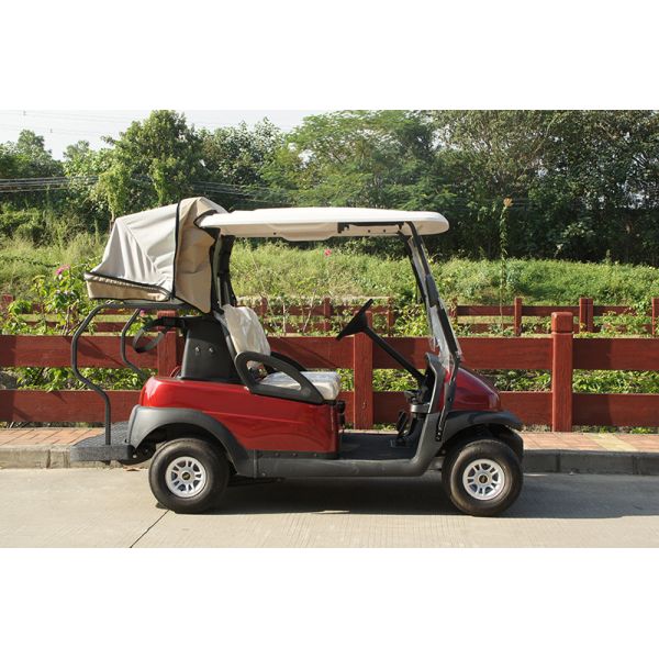 Trojan Battery 2 Passenger Electric Golf Cart With Rear Bag Cover