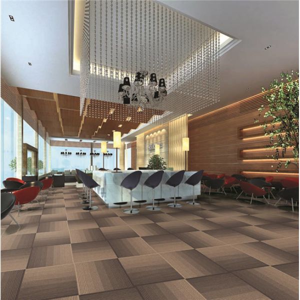 PVC Backing Industrial Grade Carpet Tiles Commercial PP Tufted Loop Pile