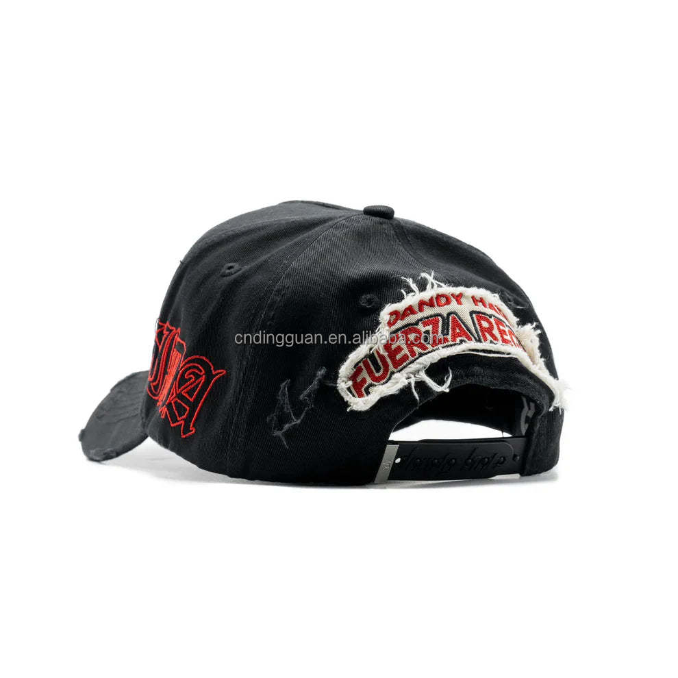 Suede 5 Panel Custom Hats Baseball Cap 3D Embroidery Rhinestone Accent Gorras