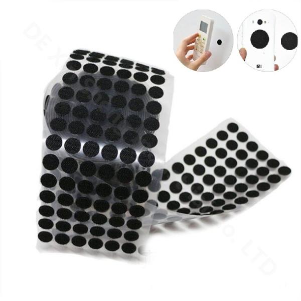 OEM Black Heavy Duty Dia 20mm Hook And Loop Dots For Curtain