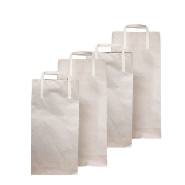 Сумки Kraft пшеничной муки OEM бумажные упаковывая подгоняли печать бортовой ручки Gusset