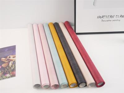 Pure Color Terylene Flower Gift Wrapping Paper Width 60cm 10m Each Roll