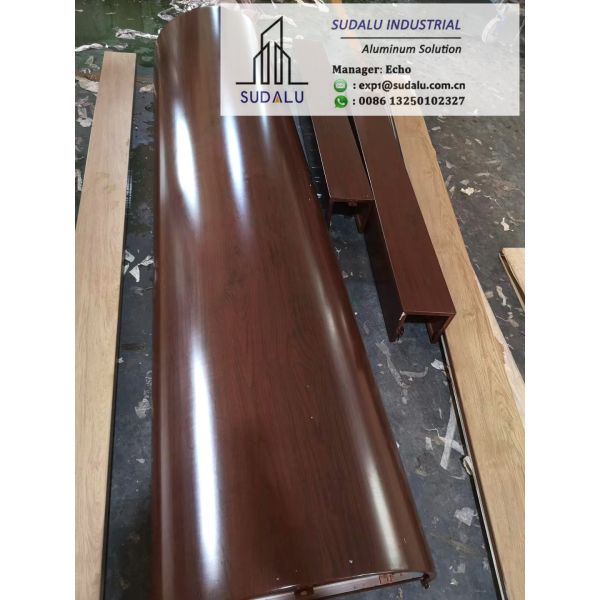 SUDALU Wooden Colour Aluminum Perforated Panel for Garden Exterior Buildings Facade Cladding Metal Panel
