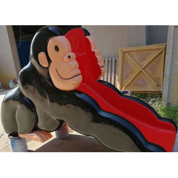 водные горки обезьяны 2800*1000*1600mm для бассейна