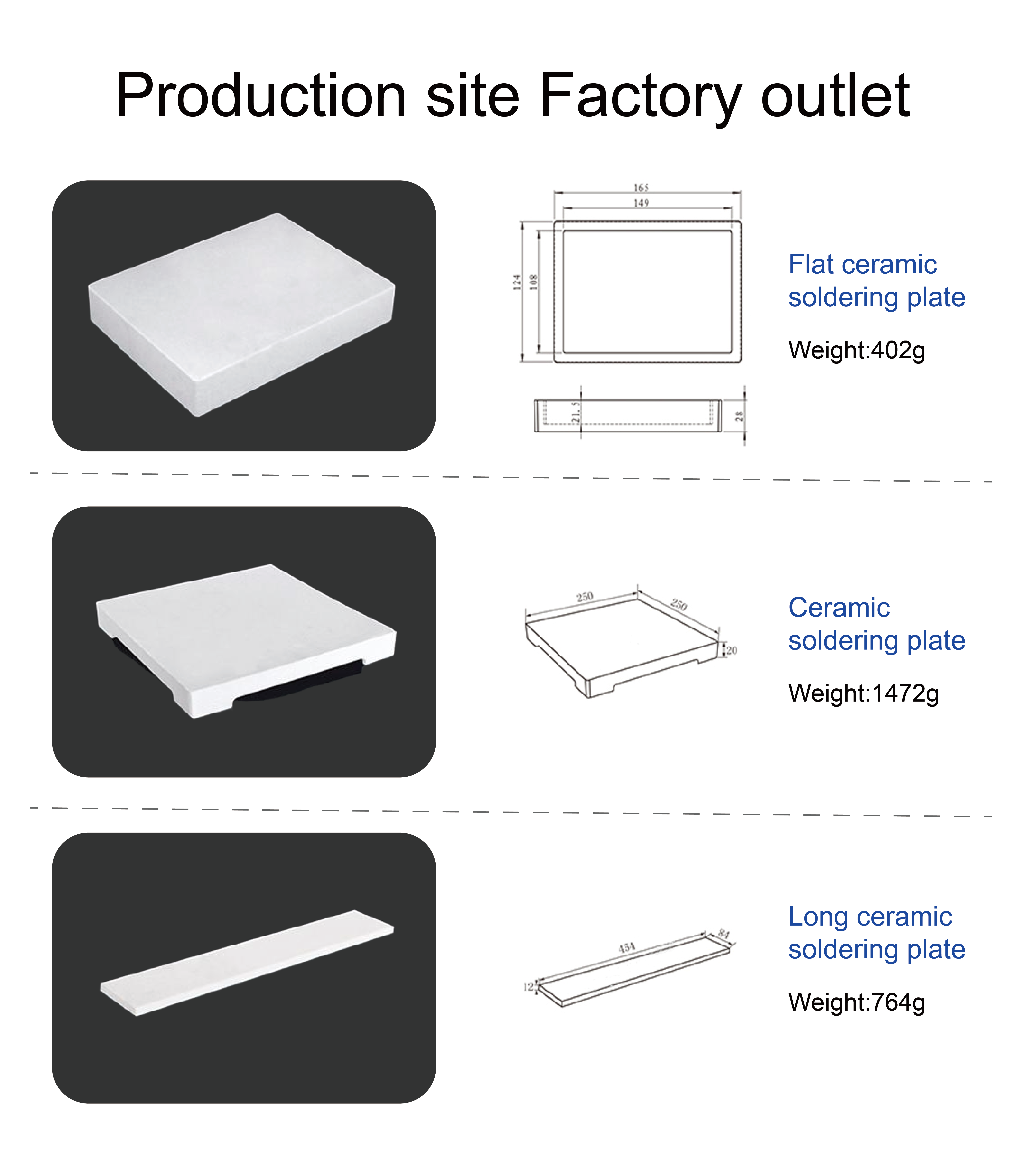 4-foot Ceramic Welding Plate