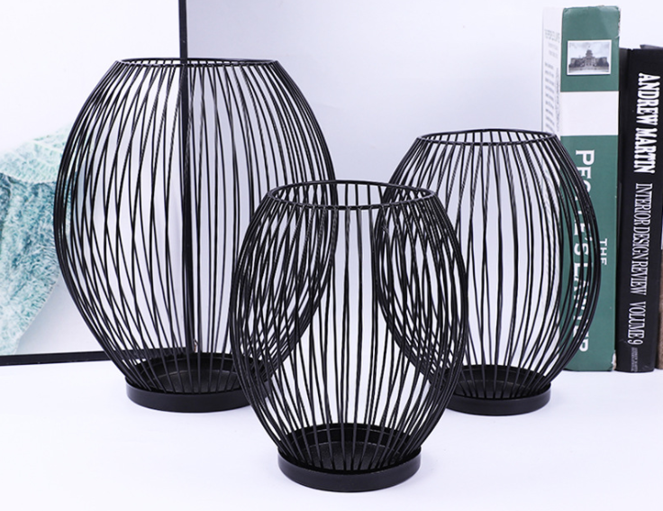 Golden Rustproof H15.5cm Metal Candle Holders