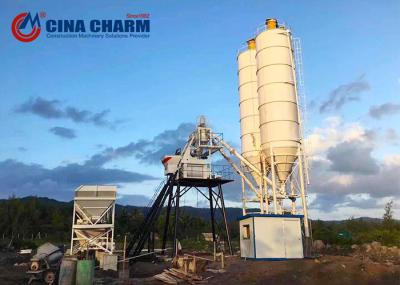 Wet Ready Mix Concrete Plant , Mini Concrete Batching Plant 50 M3/H Rated Productivity