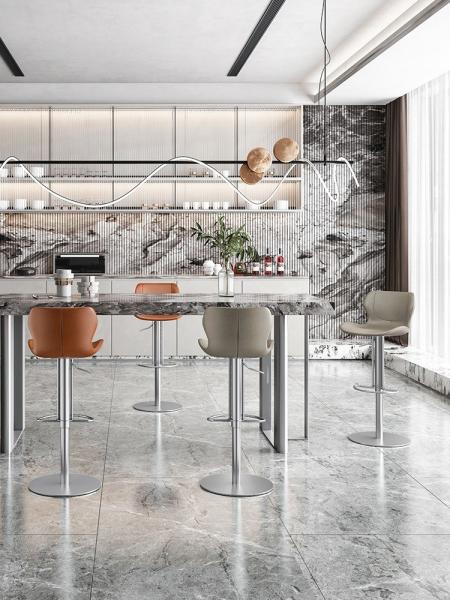 Hotel Restaurant Lift Swivel Bar Stool Light Luxury Home Bar Club Chairs
