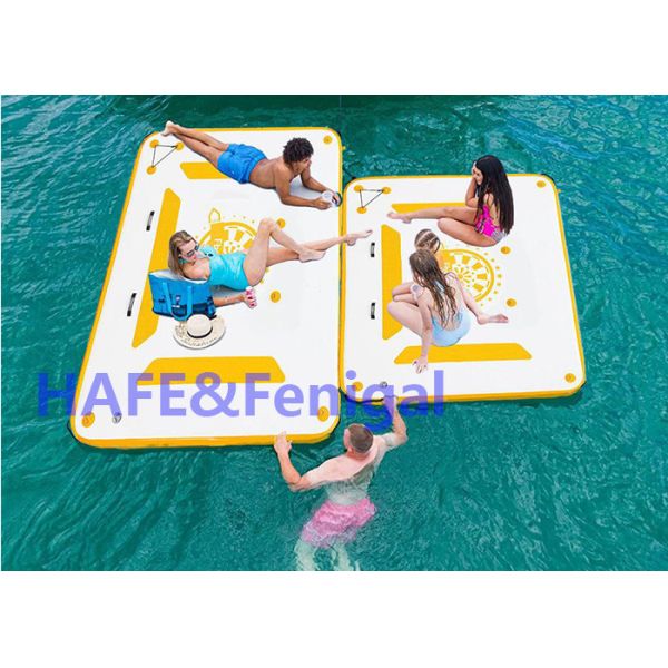 Вода плавая раздувная рекламируя циновка йоги платформы строки воздушного шара