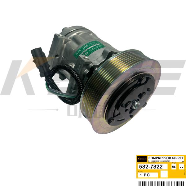 KBZE 532-7322 5327322 AC COMPRESSOR FITS CAT E336E E340 E349E E374F E390 EXCAVATOR