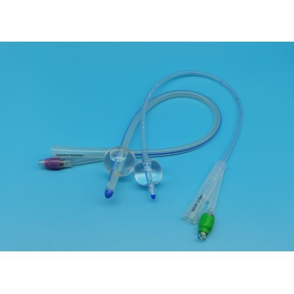 Silicone Foley Balloon Catheter , Medical Consumable Products For Hospitals
