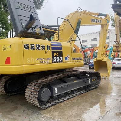 The excavation condition is good, the price is low, and the 20 ton durable PC Komatsu 200 second-hand excavator is used
