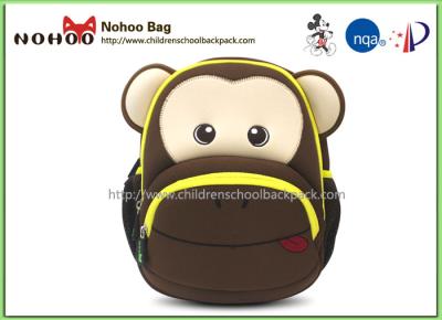 Softback Toddler Monkey Backpack , Animal Backpacks For Toddlers 13L