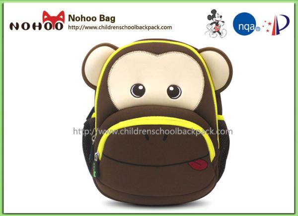 Softback Toddler Monkey Backpack , Animal Backpacks For Toddlers 13L