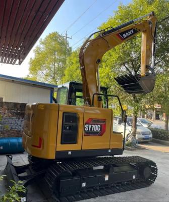 Used 7 Ton SANY Used Excavator SY70C Crawler Hydraulic Digger For Sale