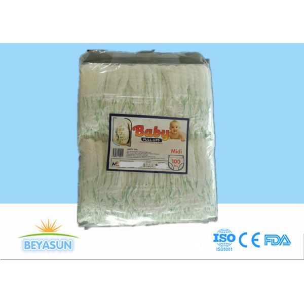 Elastic Waist A Grade Nappy Custom Baby Diaper 50pcs Packing
