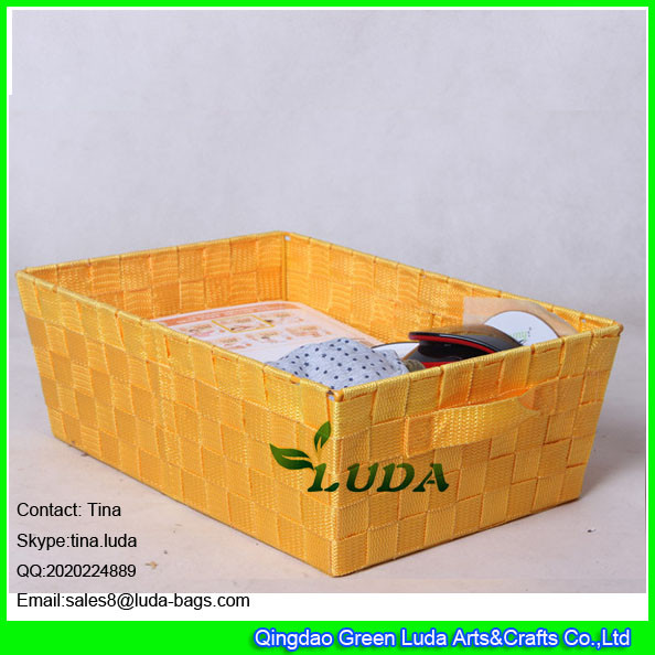 LDKZ-003 2016 fashion rectangular polypropylene stoage basket box