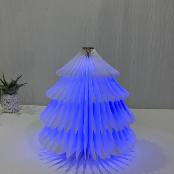 Rechargeable Folding LED Shaped Christmas Tree Lamp For Wedding Bedroom Indoor