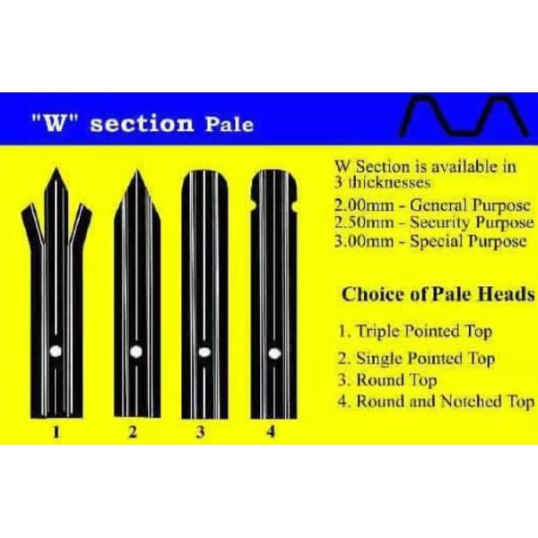 PVC Coated Security Palisade Fence W Pale 2.1*2.4m For Residential