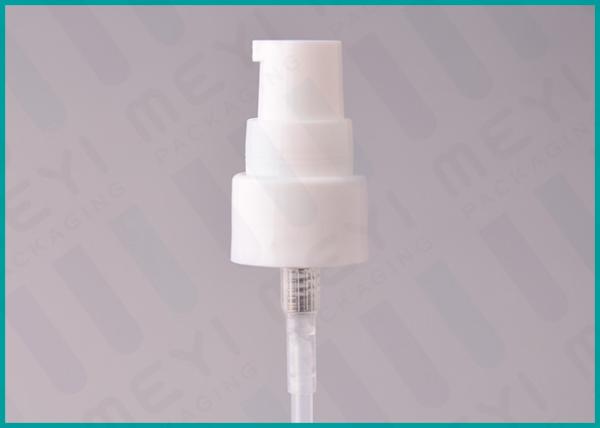 20/410 White Plastic Airless Makeup Pump No Leakage For Cosmetic Packaging