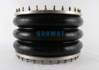 Amortiguación de aire con resorte de goma natural 3H630376 del bolso de Ring Triple Convoluted Industrial Air del reborde