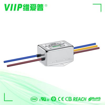 C.A. de passe baixo EMI Filter 110V 250V da linha elétrica com ligações de fio