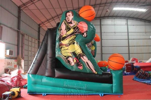 Waterproof Inflatable Sports Games Air Constant Basketball Toss Games Eco - Friendly