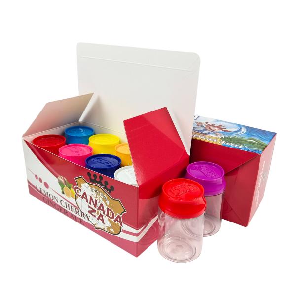 90ml 330ml PET Clear Plastic Jar with Screw Top for 3.5g Edibles