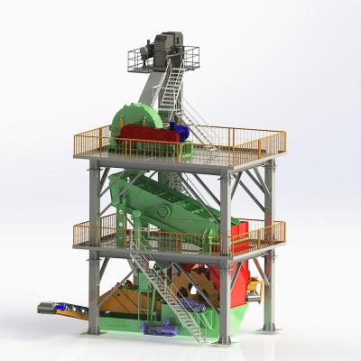 Fabrication de sable stationnaire de 400 t/h