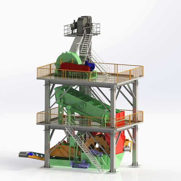 Capacidad de 400 t/h Planta estacionaria de fabricación de arena trituradora de rodillos para la fabricación de arena