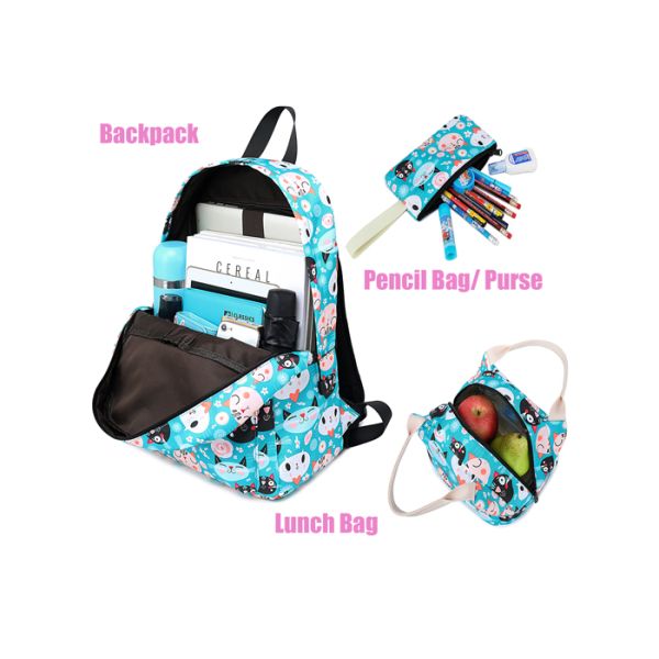 Blue Polyester Soekidy Children School Bag