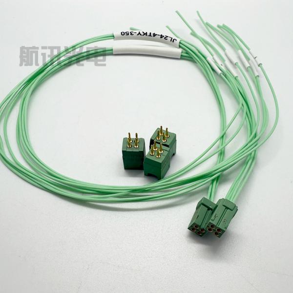 Jl24-04zjb 4-Core Straight Pin PCB Welding Socket Rectangular Aviation Connector.