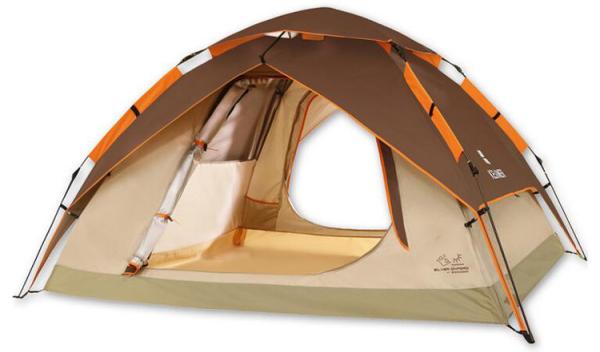 Double Outdoor Camping Tent Water Resistance Well Ventilated Quickly Assemble