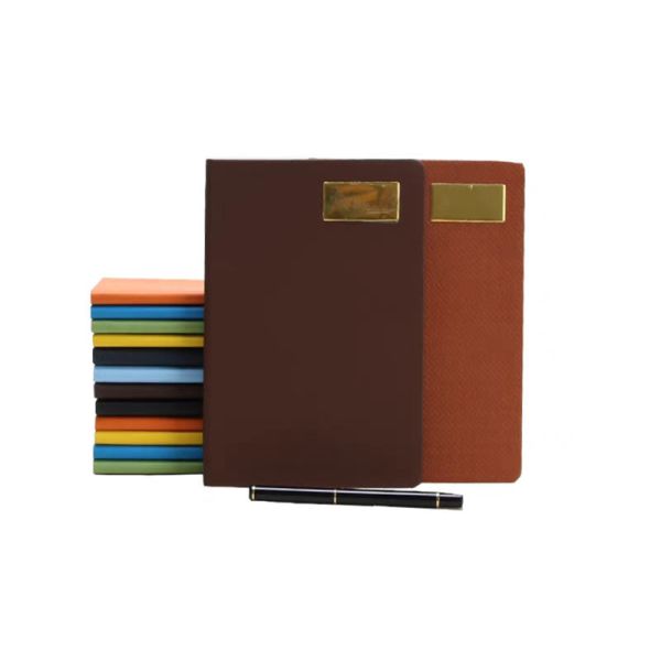 Macaron Colored A5 PU Leather Journal Notebook For Business Office Planning