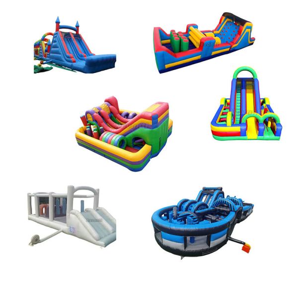 Age Range 8-13 Years 90' Commercial Inflatable Obstacle Course Express/Train Shipping