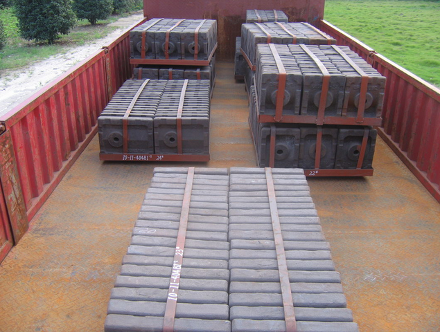 Cement Mill Ball Mill Liners Mn18Cr2 Steel Casting Heat Treatment